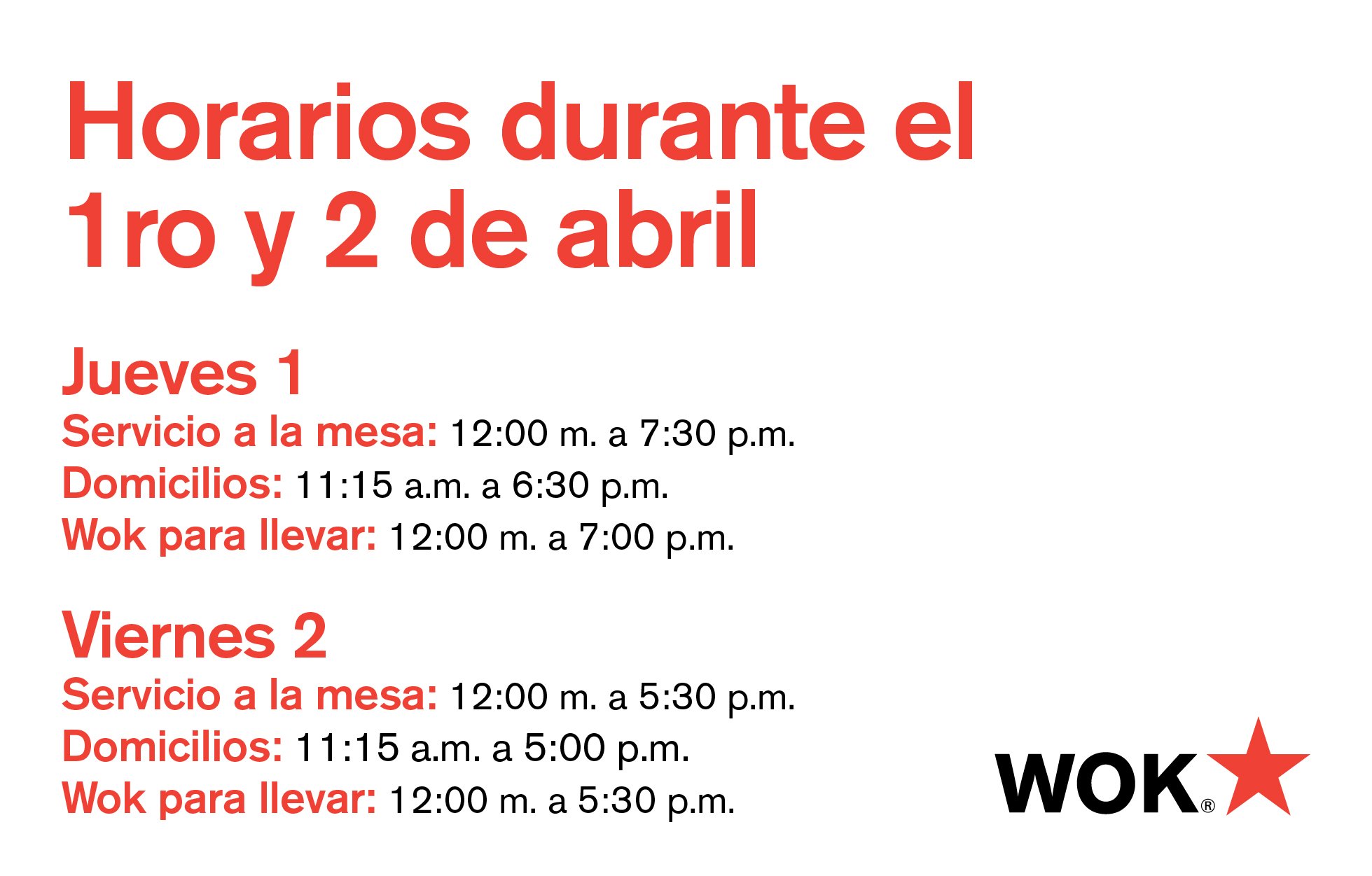 Semana Santa Wok