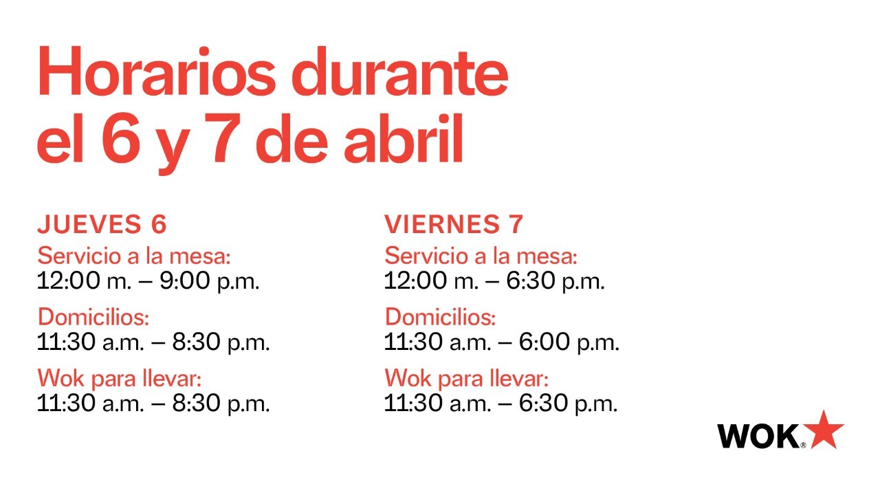 Semana Santa en Wok